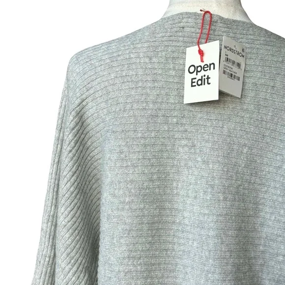 Open Edit Ribbed Boatneck Sweater - Picture 4 of 8